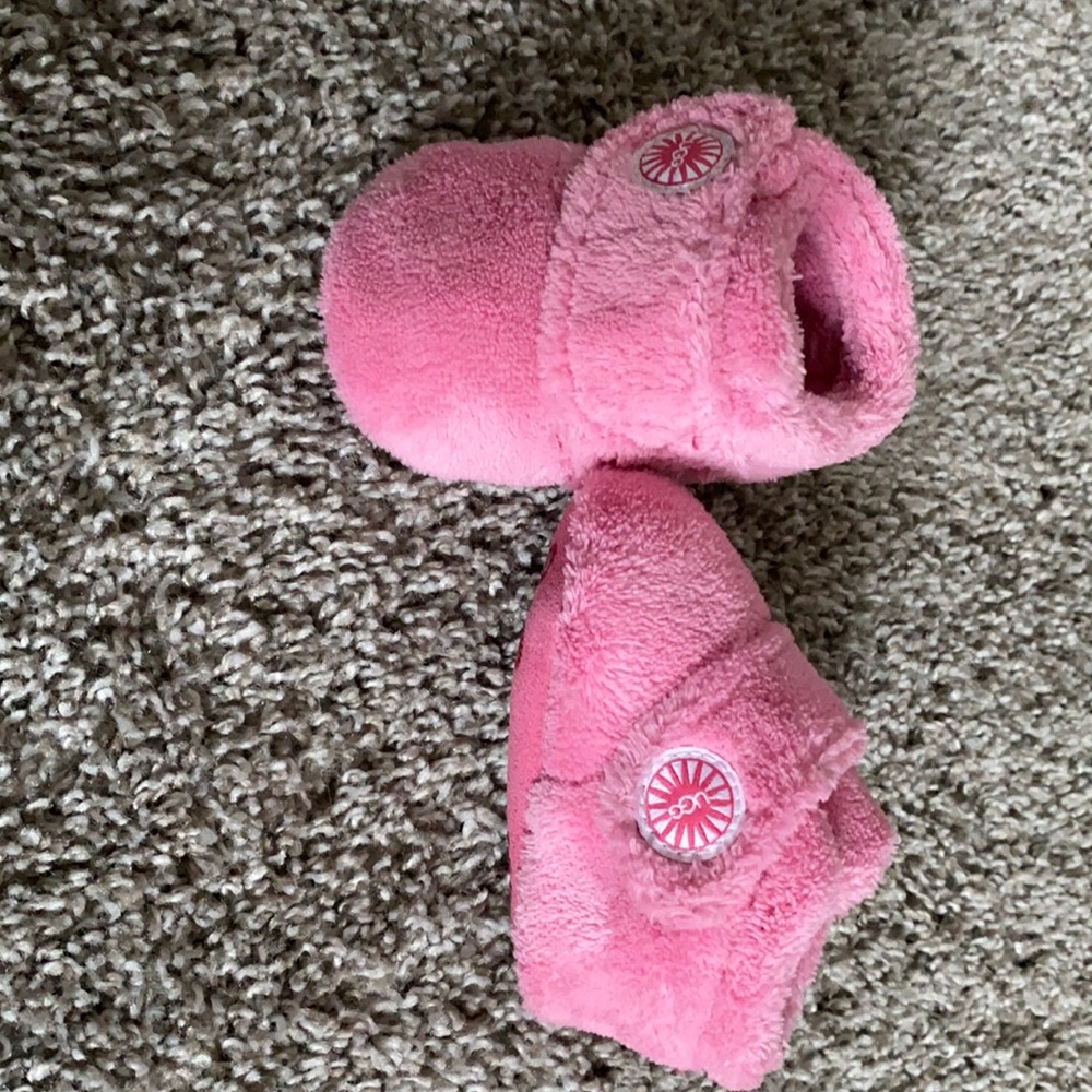 Pink UGG baby booties